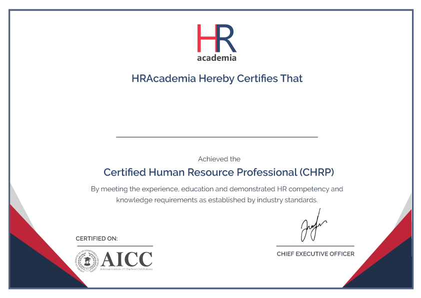 Hr Academia Chrp-online® (certified Hr Professional)‹chrp Cert